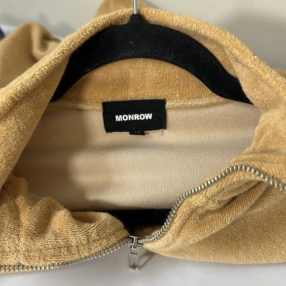 Evereve Monrow Terry Cloth Track Zip Up XS - Picture 7 of 8